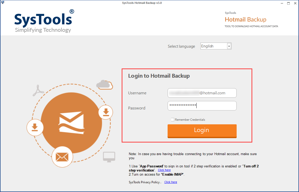 Hotmail Backup Tool Export Complete Hotmail Data to Hard Drive