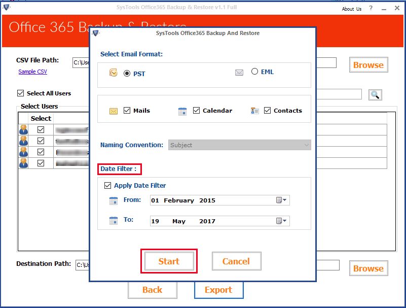  access Office email with filters 